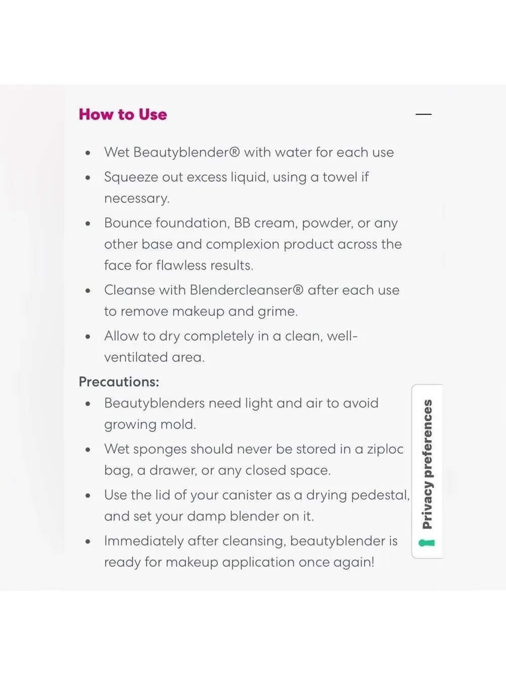 Beautyblender Full Coverage Oil Free Foundation & Beautyblender Makeup Sponge